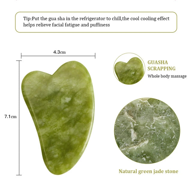 Kit Jade Roller y Gua Sha - Masaje Facial Antiedad