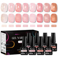 Set de Esmaltes en Gel - 6 Colores Rosa y Nude